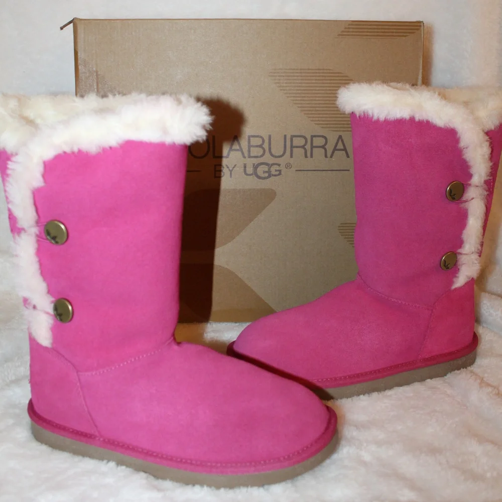 UGG KOOLABURRA KENSLEI TALL SUEDE BOOTS NEW‎ PINK